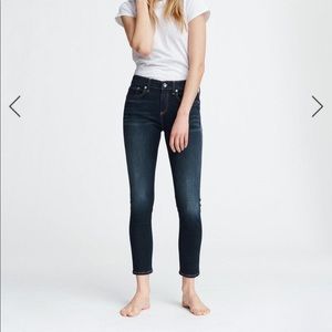 Rag and bone dark indigo skinny jeans